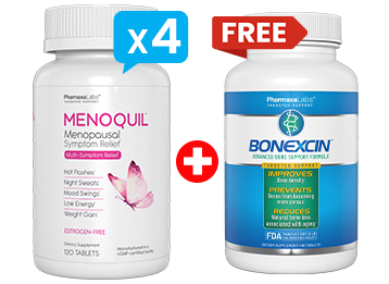 BUY 4 BOTTLES OF MENOQUIL + 1 BONEXCIN FREE