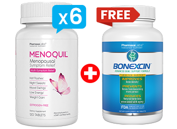 BUY 6 BOTTLES OF MENOQUIL + 1 BONEXCIN FREE