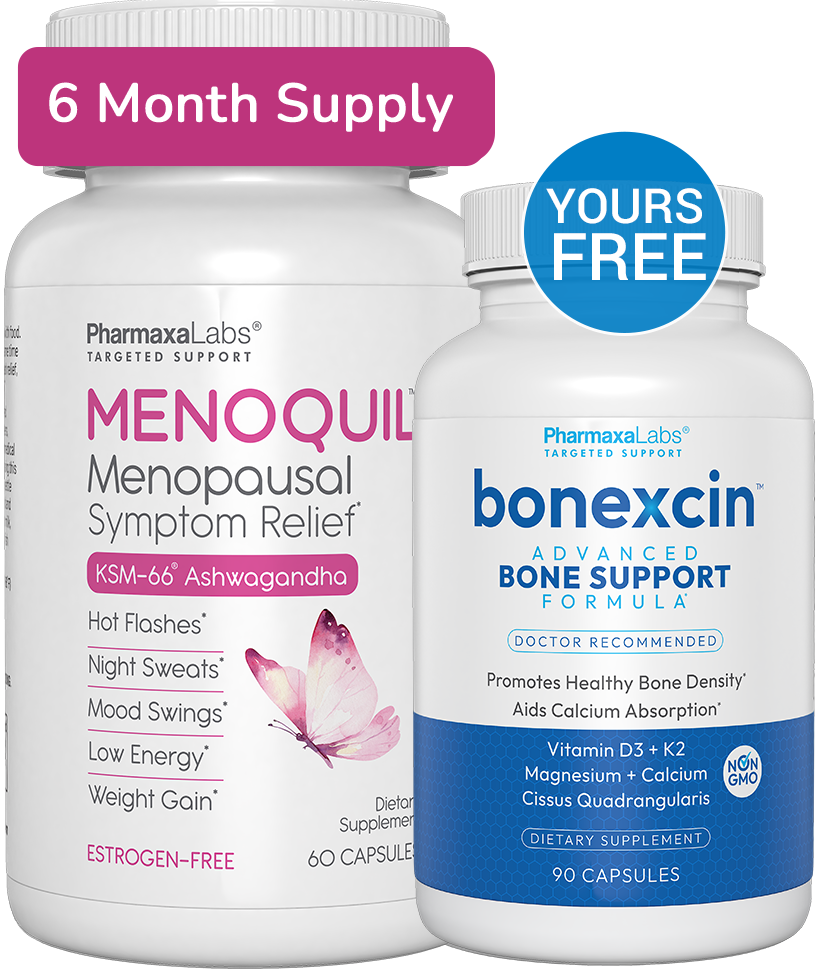 Buy 6 Bottles of Menoquil + <br> 1 Bonexcin Free